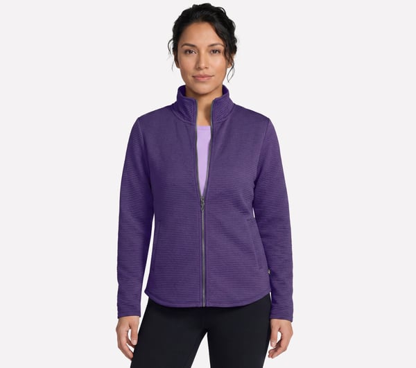 The GO WALK Shine Jacket — PURPLE / BLUE