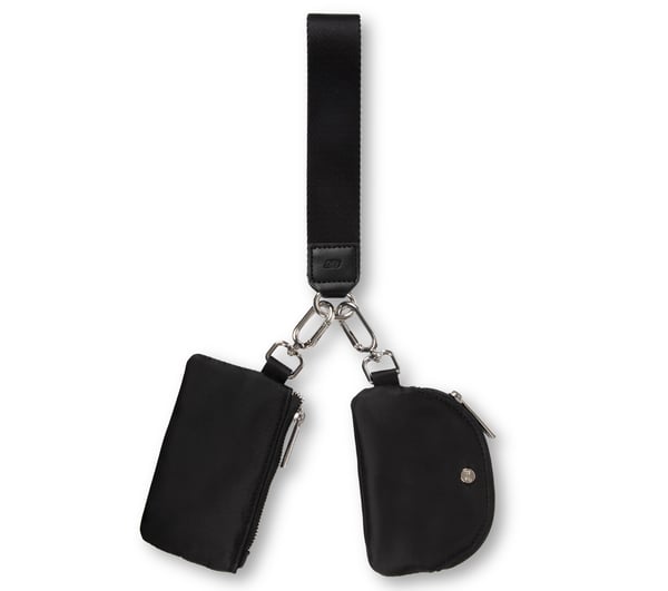 Keychain Double Pouch — BLACK