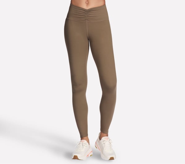 GO FLEX SLIM Full Length High-Waisted Legging — GRAY / OLIVE