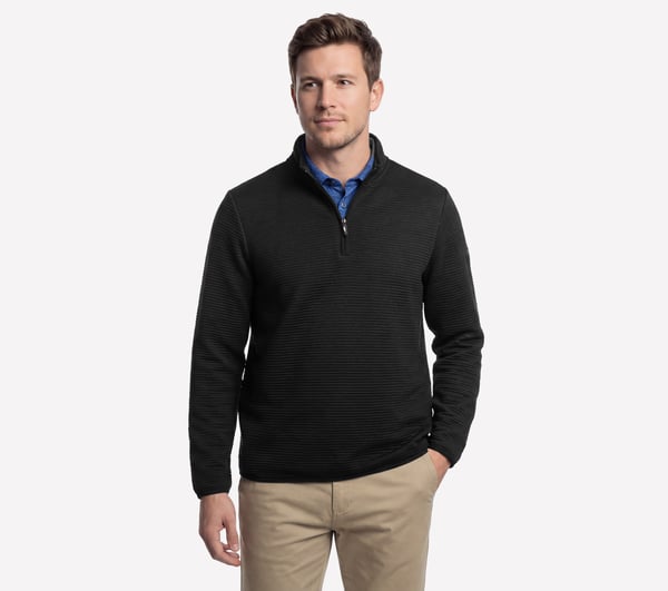 GO WALK Ottoman 1/4 Zip — BLACK