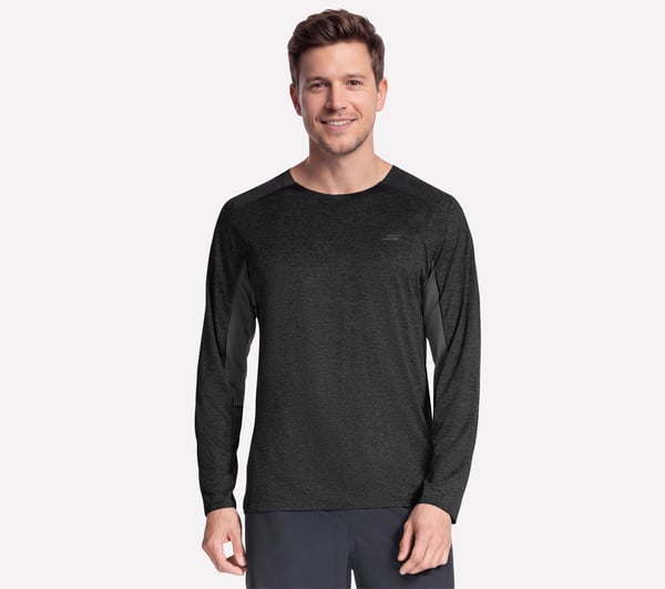 GO DRI Circuit Long Sleeve Tee — BLACK