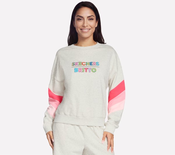 Britto: Retro Pop Pullover — LIGHT GRAY
