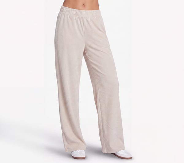 Cozy Luxe Velour Pant — BEIGE