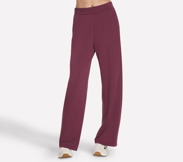 Cozy Luxe Relaxed Pant — BURGUNDY / PINK
