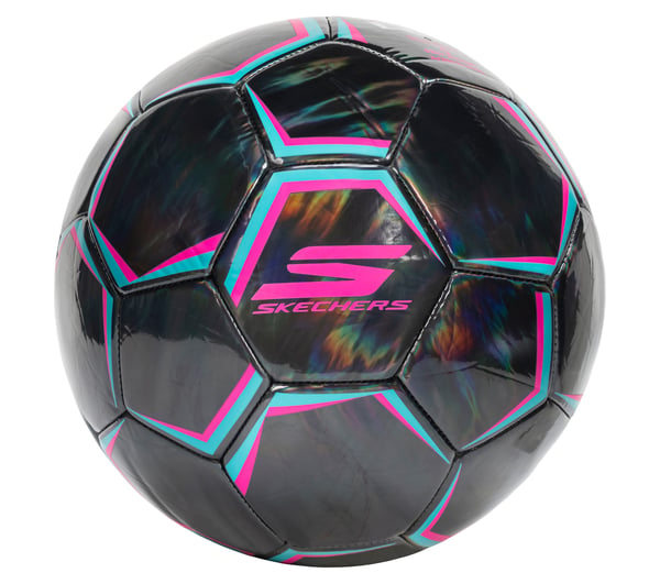 Hex Shadow Size 5 Soccer Ball — BLACK / PINK
