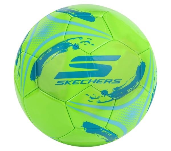 Hex Brushed Size 5 Soccer Ball — NEON LIME / MULTI