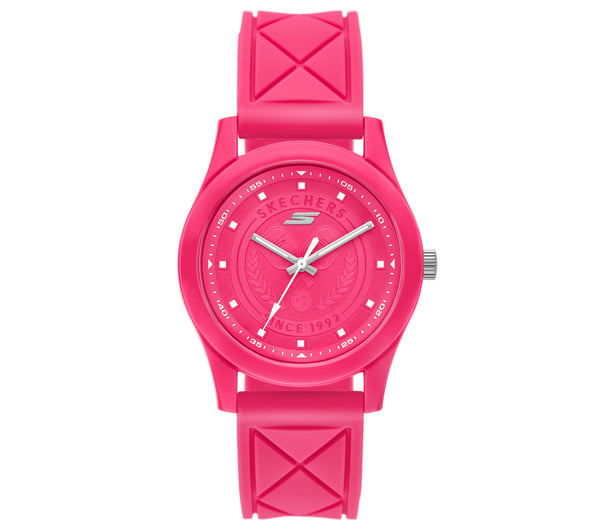 Pickleball Dial Quilt Watch — PINK