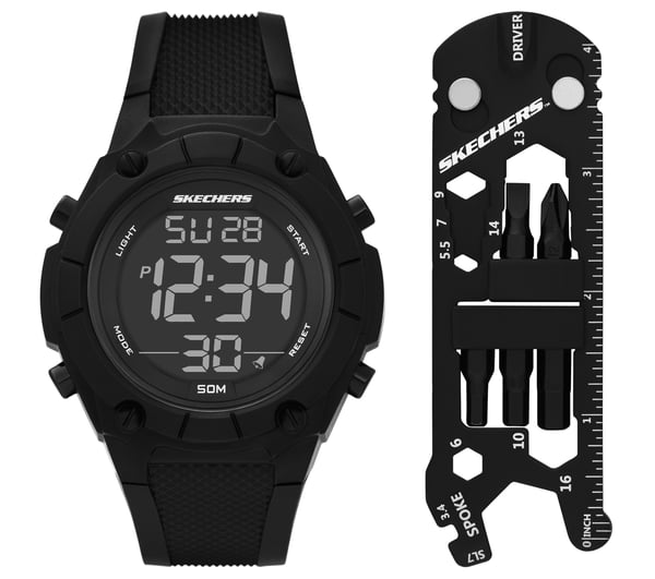 Skechers Work: Digital Watch   GWP — BLACK