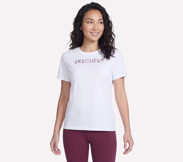 Dazzle Short Sleeve Tee — WHITE