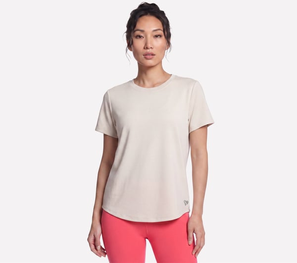 Skechsoft Elevate Tee — OFF WHITE / MAUVE