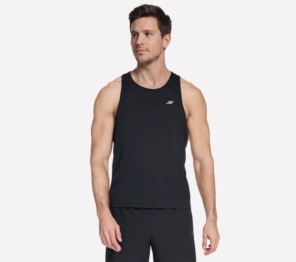 GO RUN Vapor Singlet — BLACK