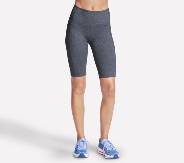 GO WALK High Waisted 10 Inch Bike Short — GRAY