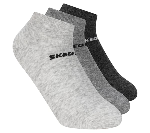 3 Pack Boys' Low Cut Cotton Socks — GRAY