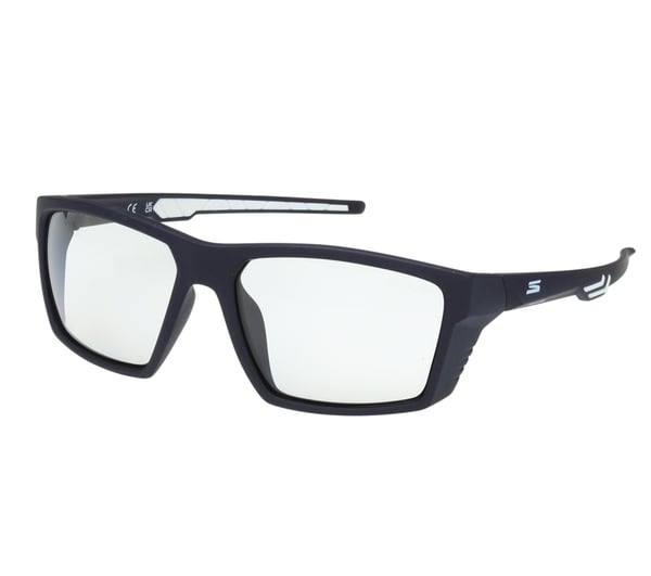 Performance Square Soft Touch Photochromic Sunglasses — NAVY