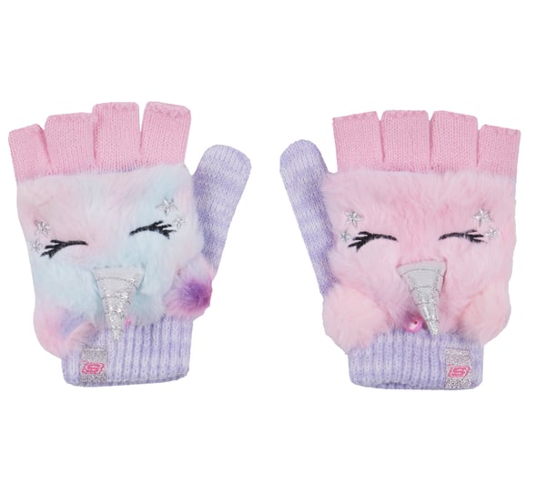 Cold Weather Flip Top Pretty Unicorn Glove 1 Pack — PURPLE