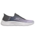 Skechers Slip-ins: GO WALK Flex - Grand Entry, CHARCOAL / LAVENDER, full