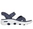 Skechers Slip-ins: GO WALK Massage Fit Sandal - Heather, NAVY, full