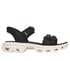 Skechers Slip-ins: GO WALK Glide-Step Bliss Sandal - Becca, BLACK / WHITE, full