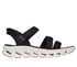 Skechers Slip-ins: GO WALK Glide-Step 2.0 Sandal - Ella, BLACK / WHITE, full
