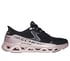 Skechers Slip-ins: Glide-Step Altus - Starlight Shine, BLACK / ROSE GOLD, full