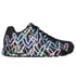 Skechers x JGoldcrown: Uno - Spread the Love, BLACK / PINK / TURQUOISE, full