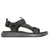 Relaxed Fit: Street Retro Jogger Sandal - Finn, BLACK / GRAY, full