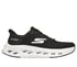 Skechers Slip-ins: Max Cushioning Glide-Step, BLACK / WHITE, full
