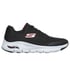 Skechers Arch Fit, BLACK / RED, full