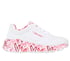Skechers x JGoldcrown: Uno Lite - Lovely Luv, WHITE / RED / PINK, full