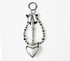 Silver Heart Bag Charm, SILVER, full