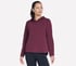 GO WALK Everywhere Tunic Hoodie, BURGUNDY / PINK, full