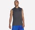 Hoops Sleeveless Hoodie, BLACK / CHARCOAL, full