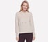Cozy Luxe Velour Hoodie, BEIGE, full