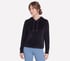 Cozy Luxe Velour Hoodie, BLACK, full
