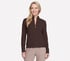 GO Luxe Rib Everyday Full Zip Jacket, BROWN, full