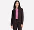GO LUXE RIB Full Zip Jacket, CHOCOLAT / NOIR, full