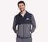Harry Kane Weekend Full Zip Hoodie, BLACK / CHARCOAL, full