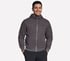 Skechers Max Soft Hooded Jacket, BLACK / CHARCOAL, full