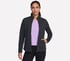 The GO WALK Shine Jacket, BLACK / BLUE / ORANGE, full