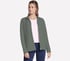 The Hoodless Hoodie GO WALK Shine Jacket, TAUPE / OLIVE, full