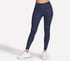 GO WALK Printed Full Length High-Waisted Legging, WHITE / NAVY / LIGHT BLUE, full