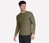 GO DRI All Day Long Sleeve Tee, OLIVE / GRAY, full