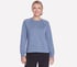 Cozy Luxe Crewneck, WHITE / BLUE, full