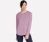 GO DRI Swift Long Sleeve Tunic Crew, BLUSH PINK, full