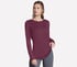 GO DRI Swift Long Sleeve Tunic Crew, BOURGOGNE / ROSE, full
