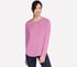 GO DRI Swift Long Sleeve Tunic Crew, ROSE, full