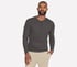 GO KNIT Waffle Henley, BLACK / CHARCOAL, full