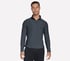 GO DRI All Day Performance 1/4 Zip, BLACK / CHARCOAL, full