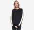 Skechluxe Elevate&nbsp;Blocked Crewneck, BLACK, full