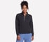 GO STRETCH Harmony Rib 1/4 Zip, BLACK, full